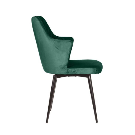 Стул HUNT (HUNT DARK GREEN VL 65 BK VD)